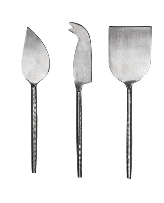 Set de 3 cutite pentru branza, otel inoxidabil, Hammered - SIMONA'S COOKSHOP